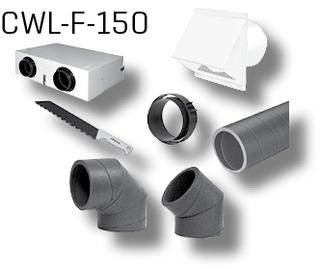Wolf Montage-Paket Rohrsystem CWL DN125, für F-150, für Wanddurchführung