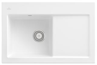 V&B Spüle Subway 45 m Abl.garn, Hand., st. white CeramicPlus