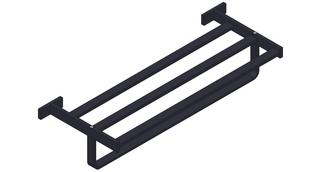 Giese Badetuchablage Gifix Tono 670 x 250 x 30 mm, mit Badetuchhalter