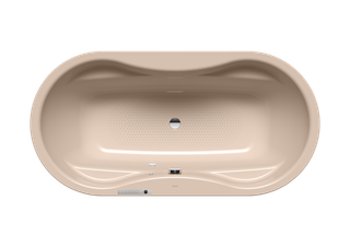 Kaldewei Badewanne Mega Duo oval-184-1 180x90cm, Loch, VAS, bahamabeige
