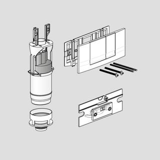 Sanit Modernisierungs-Set weiß, FRIABLOC auf F102