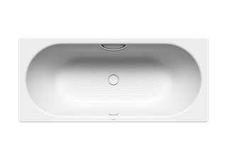 Kaldewei Badewanne CENTRO DUO 132 170x75cm, Griffloch, Vollantislip, weiß