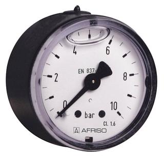 AFRISO Rohrfeder-Glyzerinmanometer RF40Gly 0/6bar G1/8B ax Kl.1,6 D611