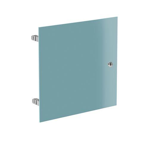 Artikelbild 1 des Artikels „HEWI Modul-Tür M40 400x400cm, li, abschließb., Glasfr. aqua Glasfront aqua“