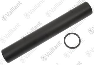 VA Rohr, Endstück, PP schwarz DN 60x400 Vaillant-Nr. 0020083085