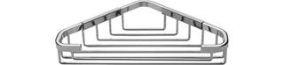 ASW Eckseifenkorb offen, 180x130mm, Standard, verchromt