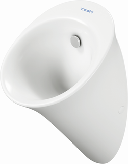 Duravit Absaug-Urinal White Tulip 32x34cm, Zul. v hi., riml., m Fl, we WG