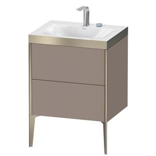Duravit WT-Unterschrank c-bonded XViu 60x48cm, 2 AZ, 2 HL, C m, Rah. P, bas. m