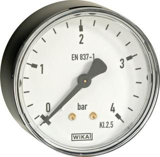 GOK Rohrfeder-Manometer AG G 1/4 B, 0-4 b, Ax., m Kst.-Gehäuse
