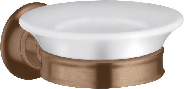 Artikelbild 1 des Artikels „hansgrohe Seifenschale Axor Montreux Ein. Ker., Ha Me, Wd, brush. r gol brushed red gold“