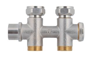 AFRISO Kombiblock 456-DP Durchgang DN15 G3/4 ÜM