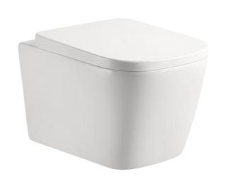 AQVAZONE Wand-Tiefspül-WC AQVA CERAMICA w, 495x365, 3 l/4,5 l, softedge, randlos