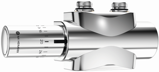 Heimeier Thermostatventil Multilux 4-Set umstell. v Zweir a. Einrohrb, verchromt