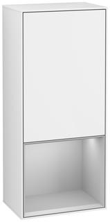 V&B Seitenschrank Wandbeleuchtung Finion 41,8cm, l, Reg unt lig Gr m, glo wh. Lac