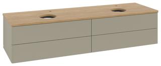 V&B WTU o. F-Struktur -Beleuchtg. Antao 160x50cm, HL, WBP hon. Oa, st. Gr m Lac