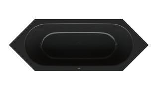 6-Eck-Badewanne BetteStarlet 2060 200x75x42cm, schwarz
