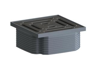 Dallmer Aufsatz DallDrain Pure umbragrau (RAL 7022), 100x100mm