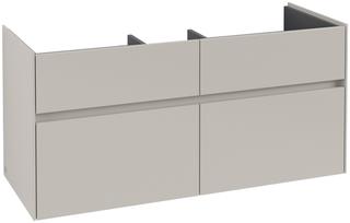 V&B Waschtischunterschrank Collaro 115,4x54,6x44,4cm, WT mittig, soft grey