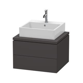 Duravit Waschtisch-Unterschrank L-Cube 62x54,7cm, graph matt, f Kons, 2 Schub.