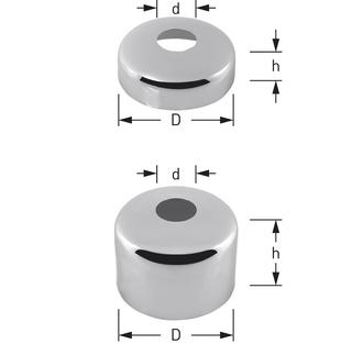STEDO Hahnrosette d 18mm, 3/8"x35mm, a. d 61mm DN 10, MS v