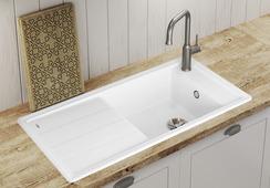 Blanco Spüle FARON XL 6 S SILGRANIT 100x50cm, softweiß, rev, o AL-Fb., o Zub