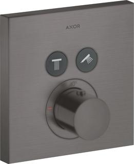 hansgrohe Fertigmontageset ShowerSelect UP-THM, 2 Verbr., eck., brush. bla vc