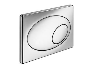 Schell WC-Betätigungsplatte 2-Mengenspülung, ovale Betätigung, weiß