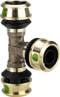 Viega T-Stück Raxofix 5318 25x16x25mm, Sil-br, mit SC-Contur