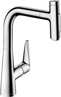 hansgrohe SPT-EHM 220 Talis Select M51 mit Ausziehbrause, 2jet, sBox, chrom