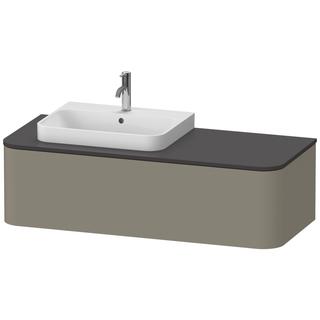 Duravit WTU o. ES Happy D.2 Plus 35,4x130cm, 1 A, steingrau s-matt, li