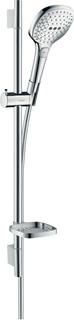 hansgrohe Brauseset Raindance Select E 718mm BrSt, ch, 3je, EcoSm., 8,5 l/m.