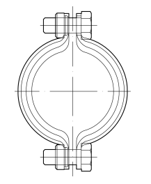 ACO Sicherungsschelle GM-X ohne Ausklinkung, DN 80