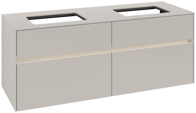 Artikelbild 1 des Artikels „V&B Waschtischunterschrank Collaro 140x54,8x50cm, f 2 WT, LED 10,4 W, soft soft grey“