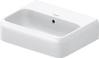 Duravit Handwaschbecken Qatego 45x35cm, o HL, m ÜL, Hahnloch, we hgl