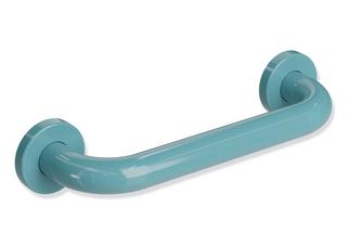 HEWI Wannengriff 477 250x85x28mm, Rosetten d= 60mm, aquablau
