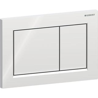 Geberit Abdeckplatte Omega20 Square Pl/T hgl-vc, Streif matt-vc, f 2-Mg