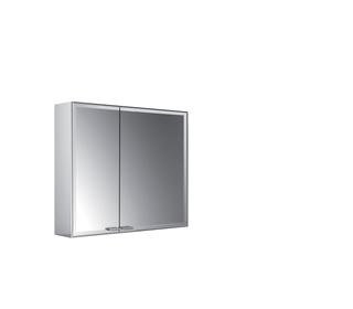 EMCO AP-Lichtspiegelschrank prestige 2 788x639mm, Alu, Br. Tür re, m lightsyst.