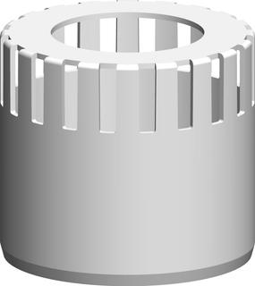 ATEC Zuluftgitter PolyTop DN 60, Polypropylen, weiß