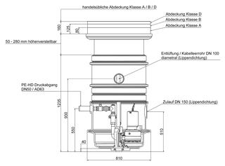 Zehnder-Pumpen Fertigpumpstation FPS Basis 1200mm, d=600, Kunststoff