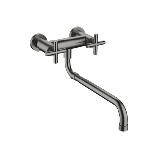 Dornbracht 2-G-Wand-Brücken-Arm TARA auszb, Ausl. 365-545mm, d. plat. geb.