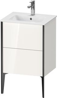 Duravit WT-Unterschrank XViu Compact 51x42x59,4cm, 2 AZ, steh., sw m, we hgl