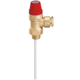 Caleffi Druck-/Temparatur SV 3/4" AGxd= 22, 7 bar, Filterlänge 100mm