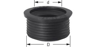 STEDO HT-Nippel 1 1/2", DN 40/50, d 54mm, d Rohr 37-44mm