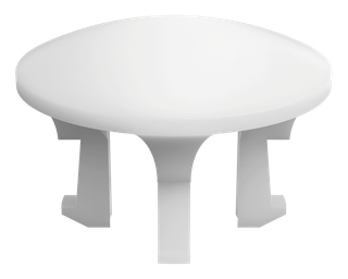V&B Überlaufabdeckung st. wh., Silik., f WT größer 50cm