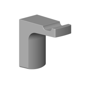 DO Haken ERSATZTEILE 081860523 21 x 41 x 41 mm Schwarz matt