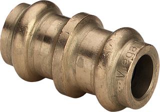 Viega Muffe Sanpress 9777.9 10mm, Rotguss, Dichtelement EPDM