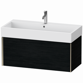 DU WTU wandh. XViu 397x984x454mm 1Ausz.,champ.matt/Eiche Schwarz ES Ahorn