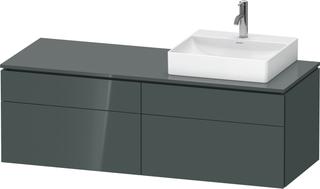 DU Konsolen-WTU wh L-Cube 550x1400x482mm Dolomiti Grey hgl 2 AZ 2 SK ES Ah be