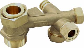 Wolf Verteilerblock Rücklauf 1 1/4" für CGB-35/50