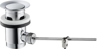 hansgrohe Ablaufgarnitur m Zugstg., f WT- u. Bidetm., brush. ni.